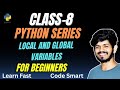 Local and Global Variables in Python Explained in Telugu @codewithjalandhar #python