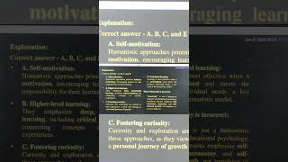 Humanistic Approach to Learning (UGC NET PYQ)