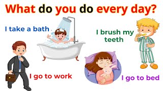 What Do You Do Every Day? | Action Verbs For Beginner Daily English | English Sentences by Kiwi English 53,861 views 10 days ago 17 minutes