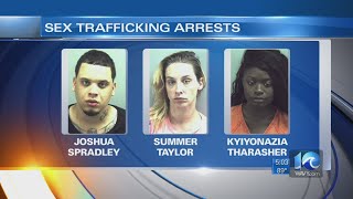 Three sex trafficking suspects arrested by Virginia Beach police