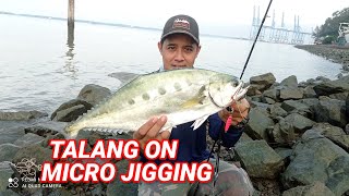 Micro Jigging Talang, GT | Ultralight Fishing Tanjung Harapan, Port Klang | Vlog 63