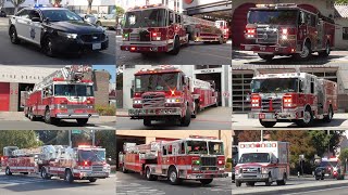 Fire Trucks Police & EMS Responding Compilation 2025 #16: San Francisco Bay Area Collection Volume I