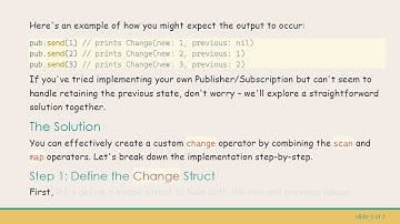 Creating a Custom Change Operator Using Combine in Swift