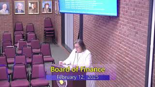 East Lyme, CT Board of Finance 02/12/2025