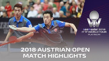 Tomokazu Harimoto/Yuto K. vs Wong Chun Ting/Ho Kwan Kit I 2018 ITTF Austrian Open Highlights (1/4)