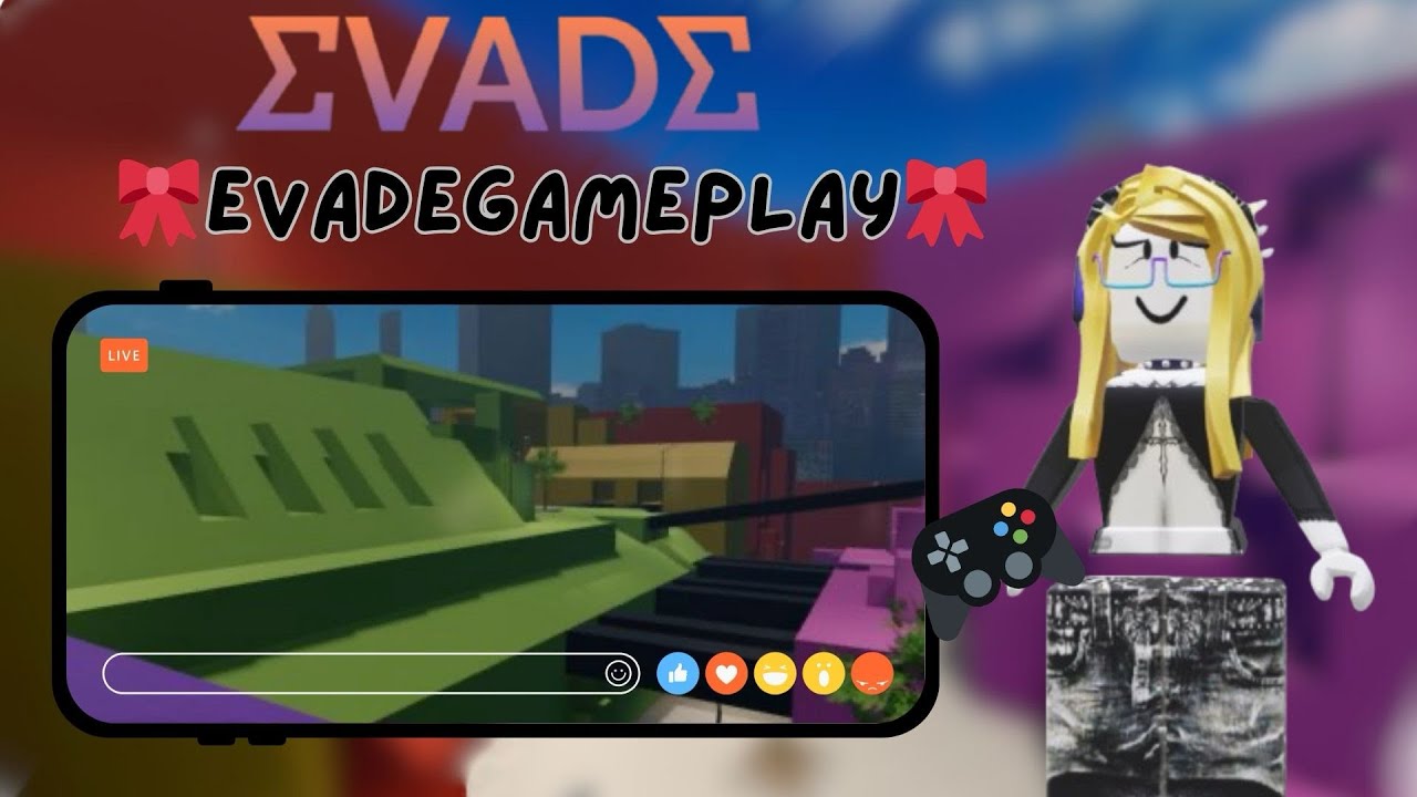 🌷Evade Gameplay(🎮Mobile)🌷 map : rooftops 