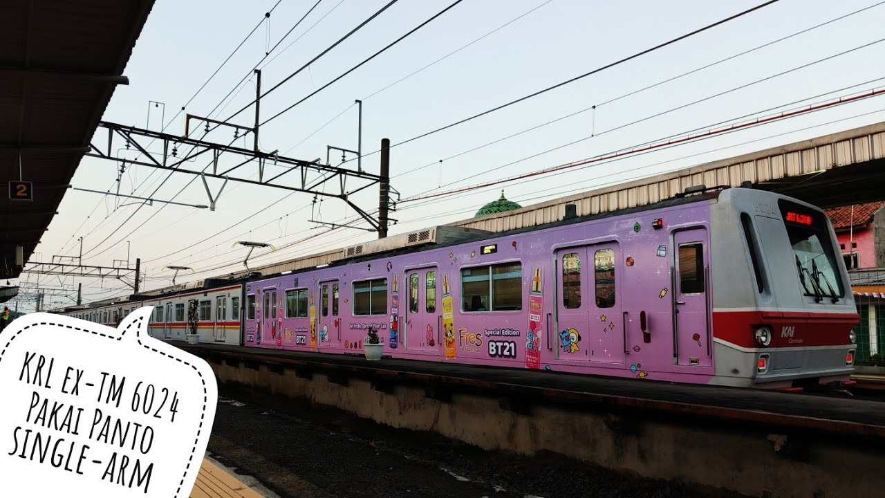 KRL ex-Tokyo Metro 6024 kini pakai Pantograf Single-Arm! - YouTube