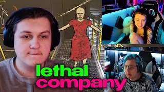 КАКТО УГАРАЕТ В LETHAL COMPANY С ПЯТЕРКОЙ, ХАНОВОМ И СОНЕЙ