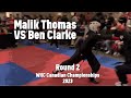  malik thomas vs ben clarke round 2   sparring at wkc canadian championships 2023