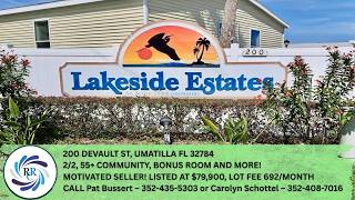 Umatilla FL 55+ Home for Sale | 2 Bed 2 Bath, Bonus Room, Low Lot Rent, $79,900 🏡