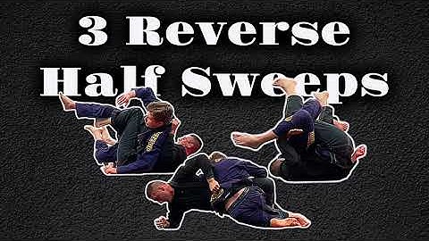 How to ESCAPE from bottom Reverse Half Guard : 3 EASY Sweeps!