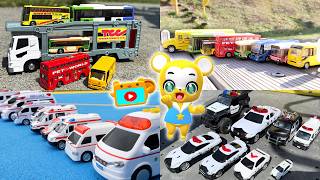 【おもちゃ】バス おもちゃメドレー!バスを探そう★はたらくくるま★乗り物 いっぱい 子供向け知育動画★赤ちゃん喜ぶアニメ,Tomica Cars