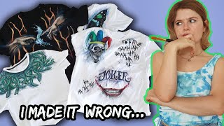 My Biggest Painting On Clothes Mistakes (and fixing them) by Daria Kurtulmuş 8,578 views 2 years ago 21 minutes