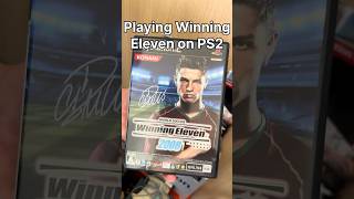 Playing Winning Eleven on Playstation 2 #retro #ps2 #winningeleven #we2008 #nostalgia