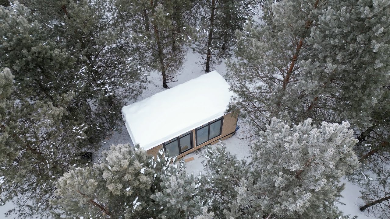 I Built a MODERN Cabin in the SNOW From Winter to Spring Ep. 5 - YouTube