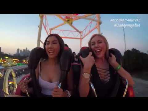 Thai Girl On Roller Coaster UNCENSORED NIP SLIP!!!