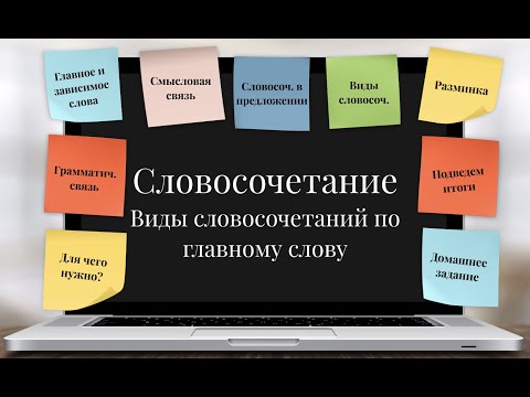 Урок по теме  "Словосочетание. Виды словосочетаний по главному слову", 5 класс