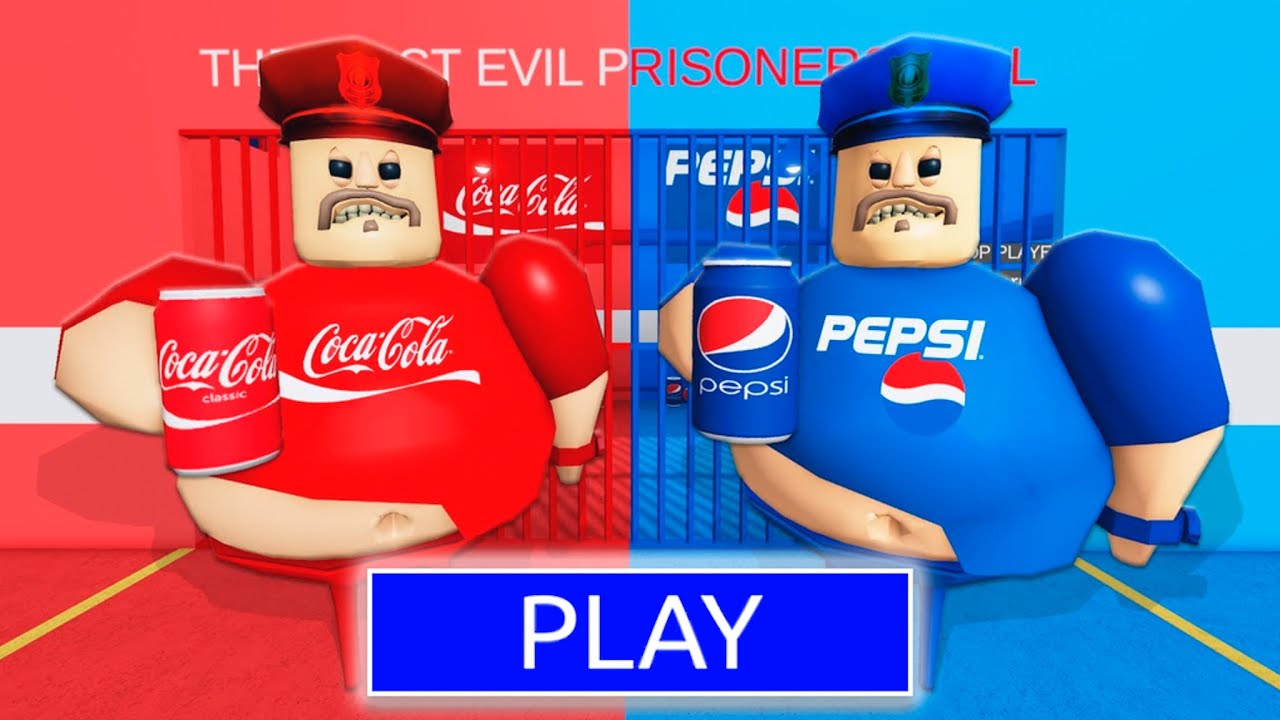 COCA COLA BARRY VS PEPSI BARRY In BARRY'S PRISON RUN!