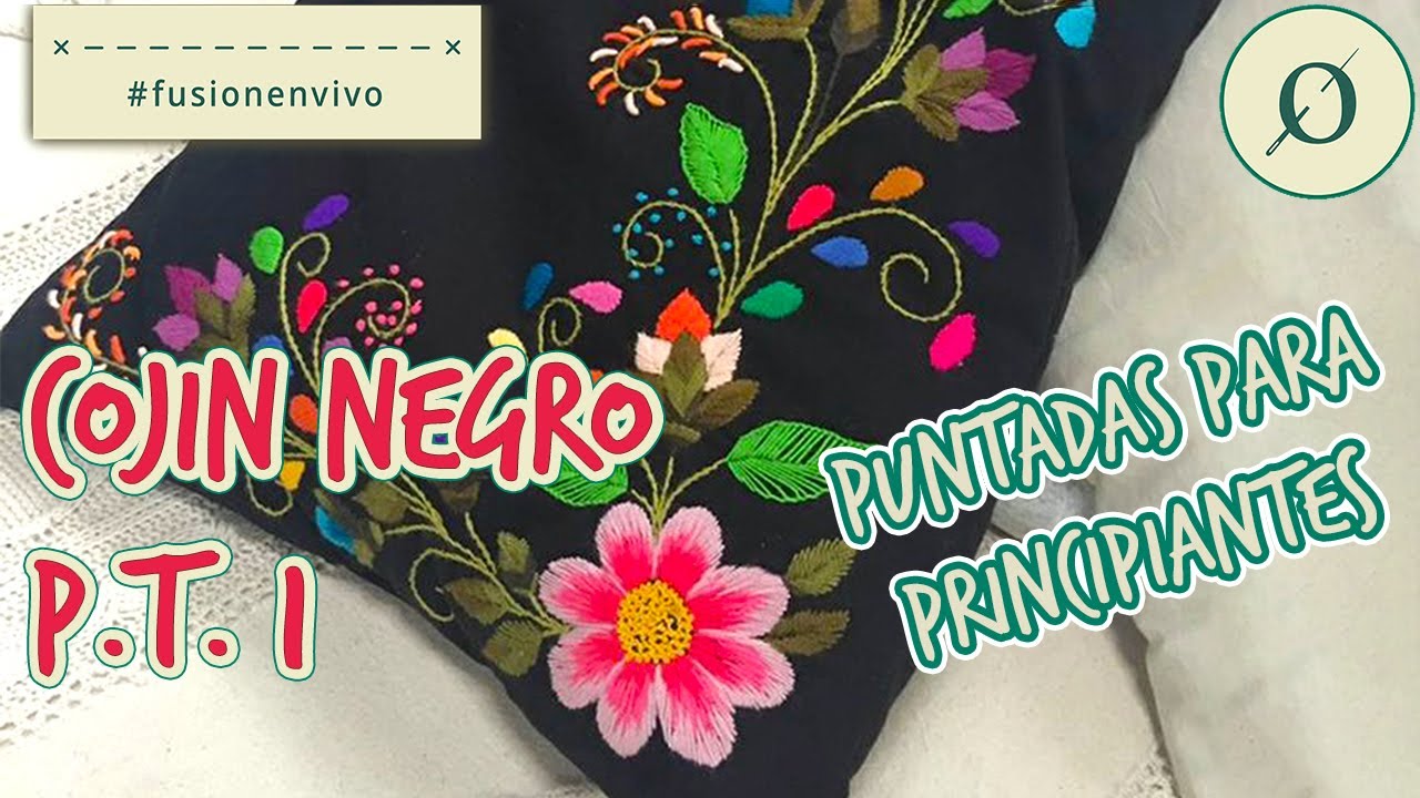 Bordando puntadas para principiantes | Tutorial Paso a Paso Parte 1