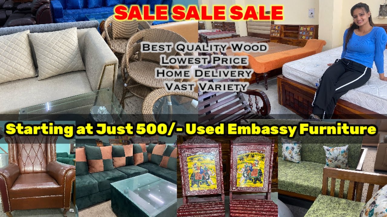 Buy Embassy & Export Surplus Furniture Bed, Dining Table Cheapest
