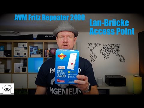 AVM Fritz Repeater 2400 als Lan Brücke einrichten und als Access Point nutzen - So gehts!