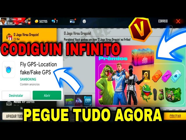 Free Fire: campanha O Jogo Virou Dropzin dá códigos para jogadores