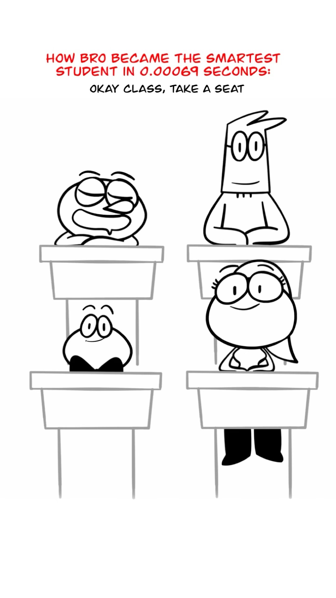 Highest Marks In Class ? (Animation Meme) Anim: IG @ Tou.Istou #shorts