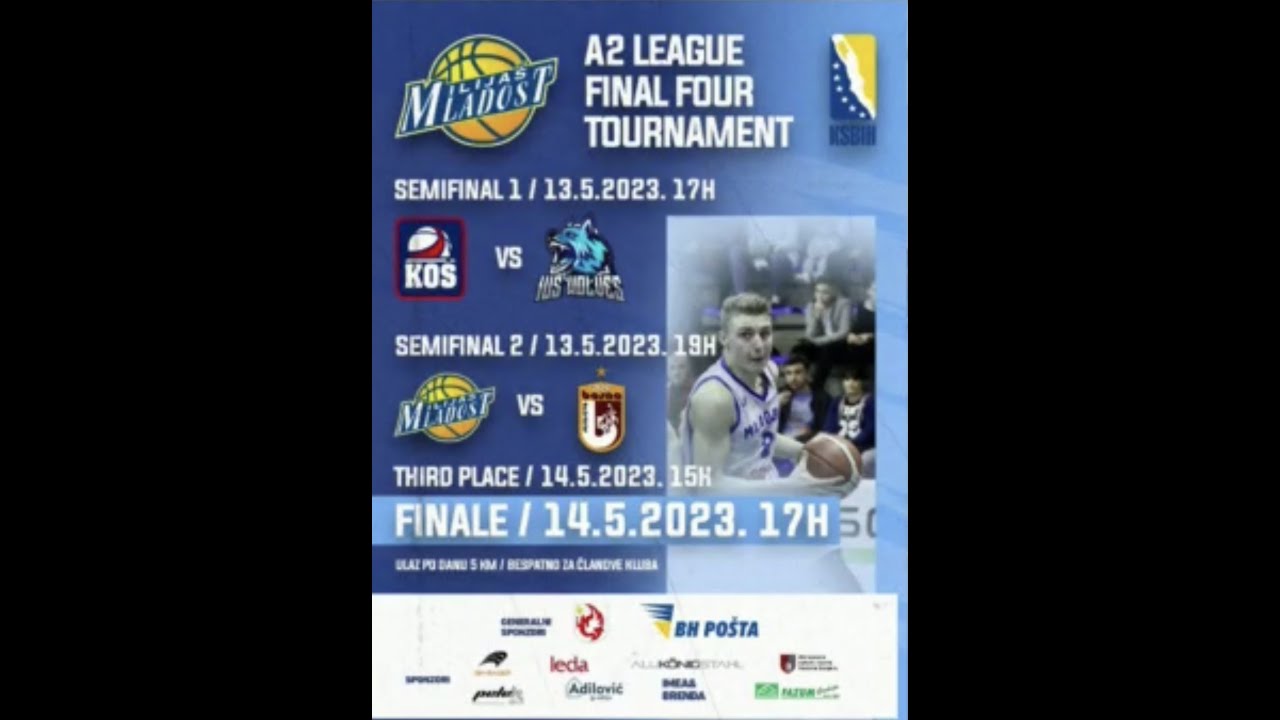 A2 Liga Jug KSBiH “Final 4” 3. mjesto KK Kos-KK Bosna