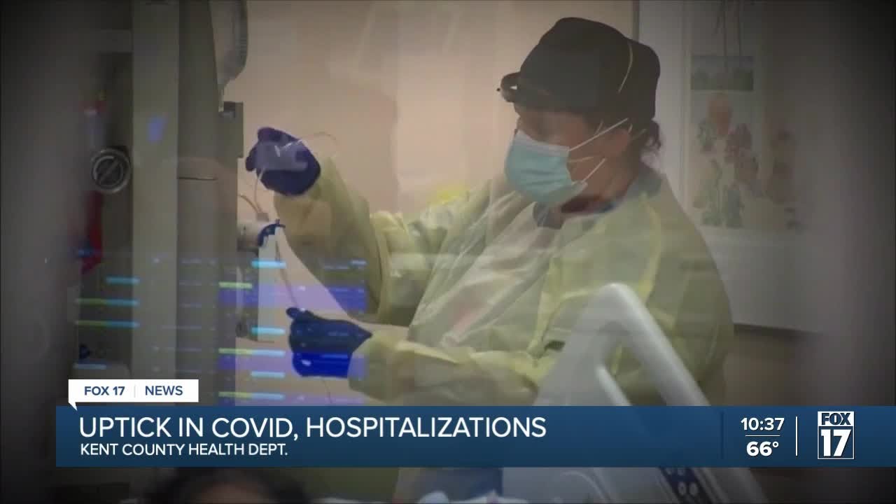 COVID numbers up slightly in West Michigan