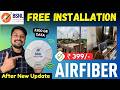 BSNL AirFiber Biggest Update 😱 ₹399 Plan with OTT &amp; 500 TV Channels | Full Details