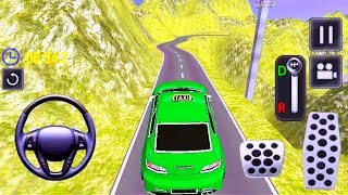 Mountain Car Taxi Top Hill Climb Race Game | Car Games | Car Driving Game | Green Car Game 3D screenshot 3