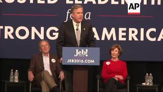 Fmr Pres George W Bush stumps for brother Jeb