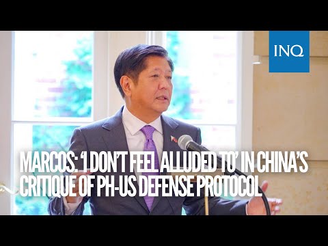 Bongbong Marcos: ‘I don’t feel alluded to’ in China’s critique of PH-US defense protocol | #INQToday