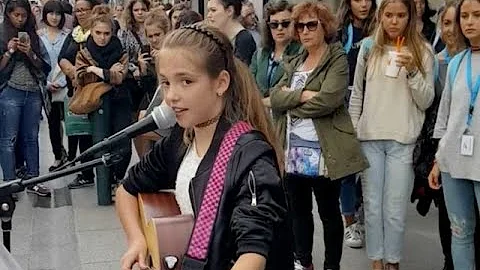 Allie Sherlock busking over 5 years. 11 to 16 year...