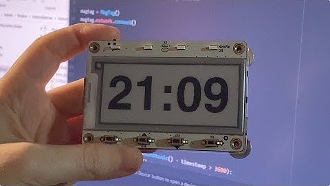 Big Beautiful BDF Fonts for an E-Ink Clock