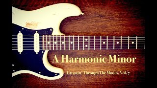 Video thumbnail of "A Harmonic Minor Jam Backing Track (+TAB)"