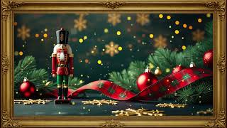 Nutcracker Christmas Live Wallpaper for TV | Gold Frame Holiday Art Screensaver in 4K screenshot 5