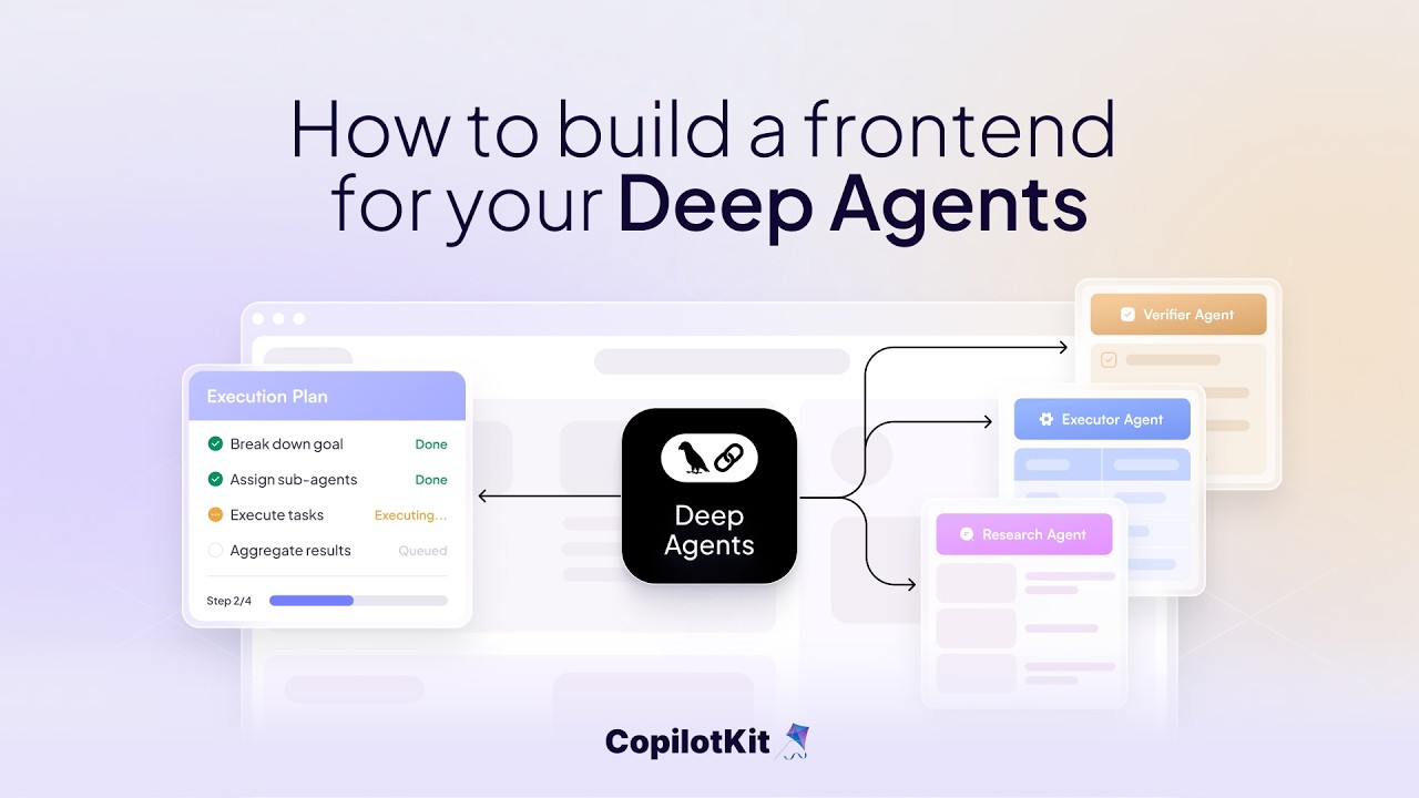 Connect LangChain Deep Agents to a Live Frontend with CopilotKit - YouTube
