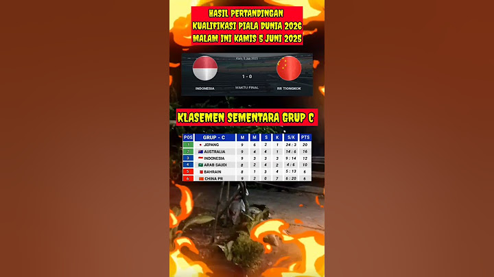 hasil akhir pertandingan antara timnas Indonesia vs China, Indonesia 1-0 China #beritabola