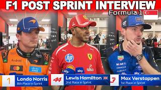 Lewis Hamilton & F1 Drivers Post Sprint Interview | 2026 Singapore Grand Prix