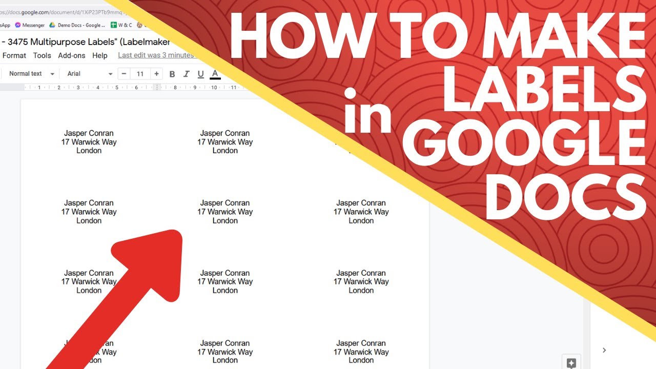 how-to-make-labels-in-google-docs-youtube