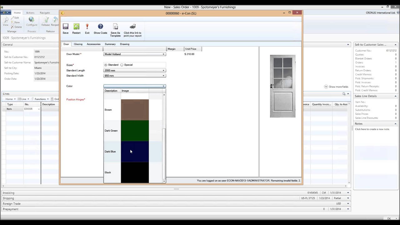 Configuring a door in Microsoft Dynamics NAV 2013 - YouTube