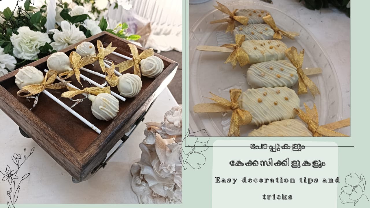 കേക്ക്പോപ്പസ്കളും കേക്കസിക്കിളുകളും cheyan easy tips and tricks/theme based pops & cakesikles