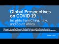 October 7, 2020 MassCPR Global Perspectives on COVID-19