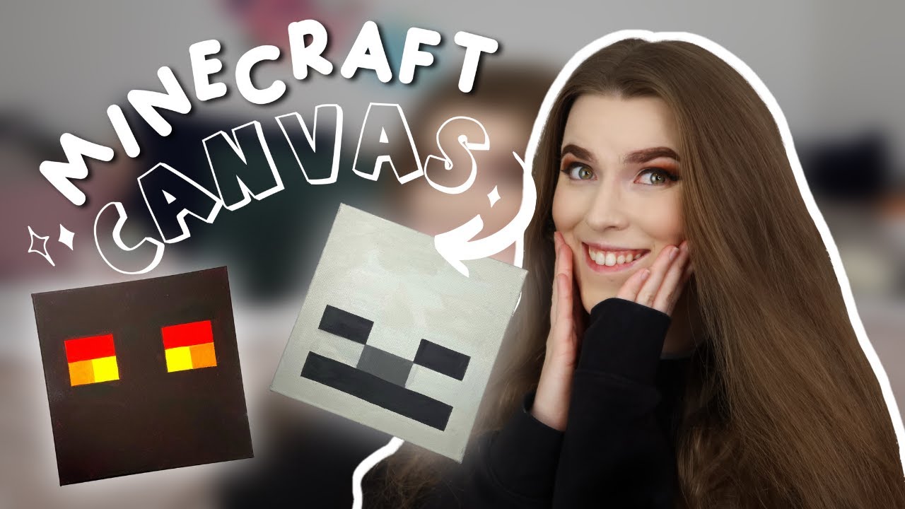 Making simple MINECRAFT MOB canvases + tutorial YouTube