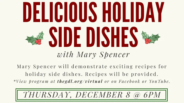 Virtual Program: Delicious Holiday Side Dishes