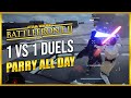 Battlefront 2 Lightsaber Duels GODLY PARRIES Battlefront 2 Gameplay