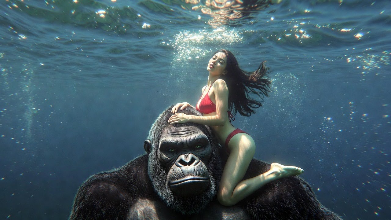 Life 3 4 Million Years Ago King Kong and Beauty  Story The Sacred Veil of the Jungle
