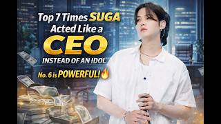 Top 7 Times Suga Acted Like a CEO Instead of an Idol — No. 6 is POWERFUL! 🔥