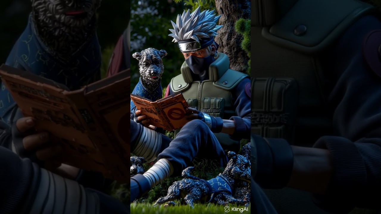 Kakashi Hatake in Real Life | Hyper-Realistic CGI | Calm Reading Moment Under the Tree